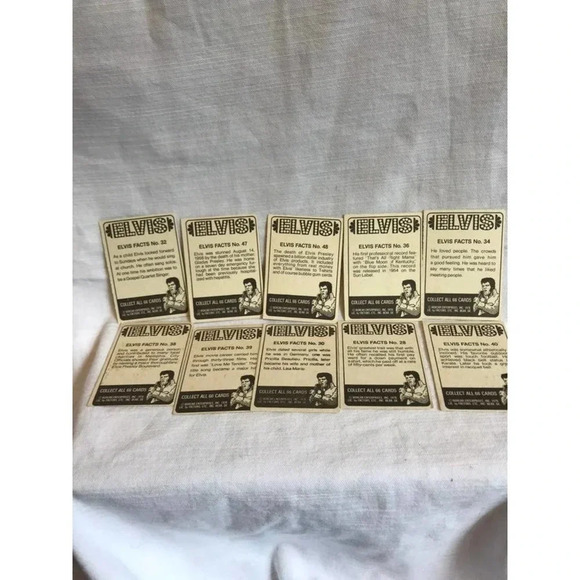 Vintage Elvis Presley Cards Collection 1978 10 cards Lot - Picture 4 of 6